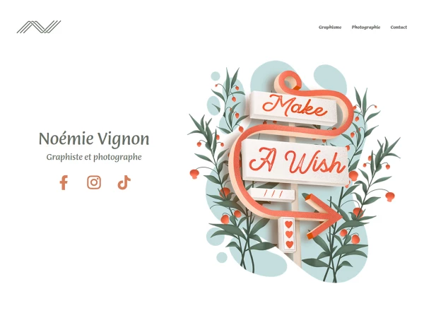 Site web sur mesure Noemie Vignon Design