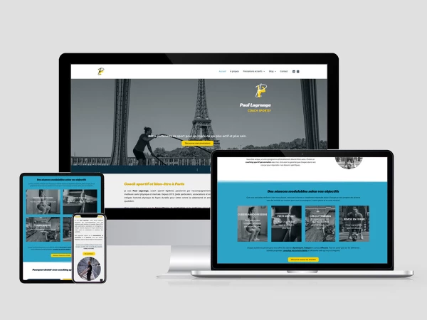 Site WordPress Paul Lagrange, Coach sportif